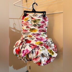 Aje Violette Bubble Hem Mini Dress